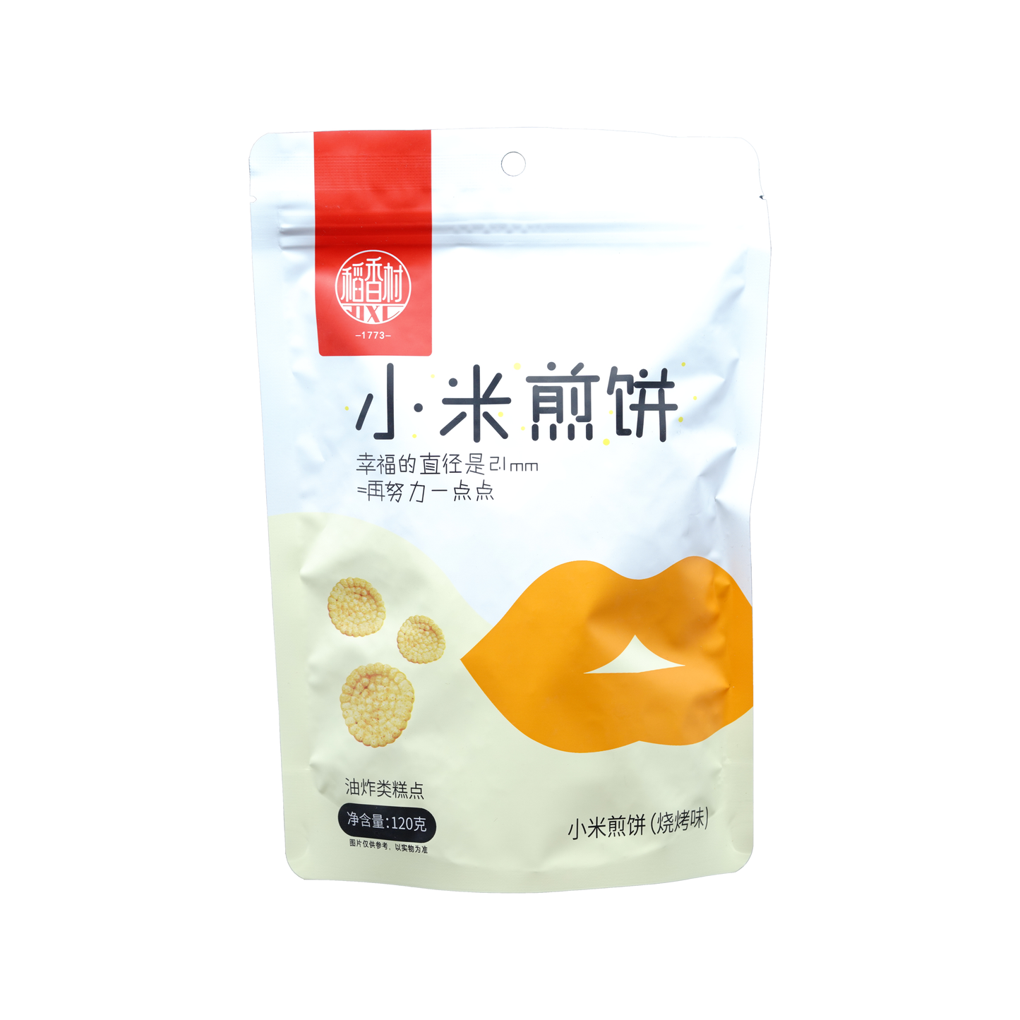 稻香村-120g小米煎饼(烧烤味) DaoXiangCun- Millet Pancake (Rauparapa)