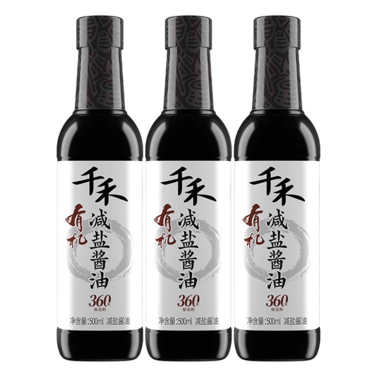 千禾有机减盐酱油500ml Qianhe Organic salt-reduced soy sauce