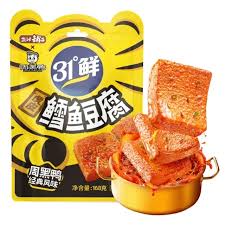 168g盐津铺子31°鲜虎皮鳕鱼豆腐(周黑鸭经典风味) Yanjinpuzi 31° Fresh Tiger Skin Cod Tofu (Zhou Hei Ya Classic Flavor)