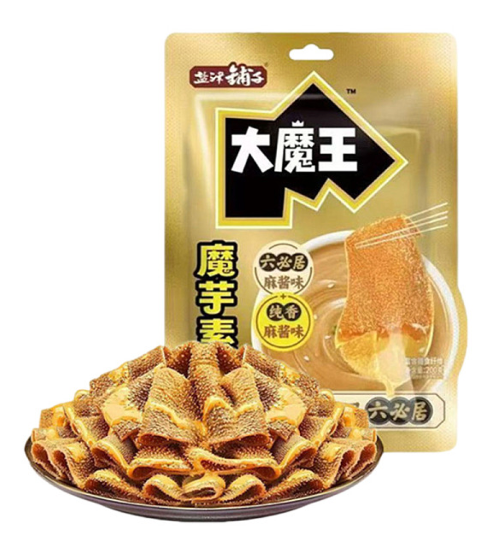 200g大魔王麻酱素毛肚(六必居麻酱味 ) Big Devil Sesame Sauce Vegetarian Tripe (Liubiju Sesame Sauce Flavor)