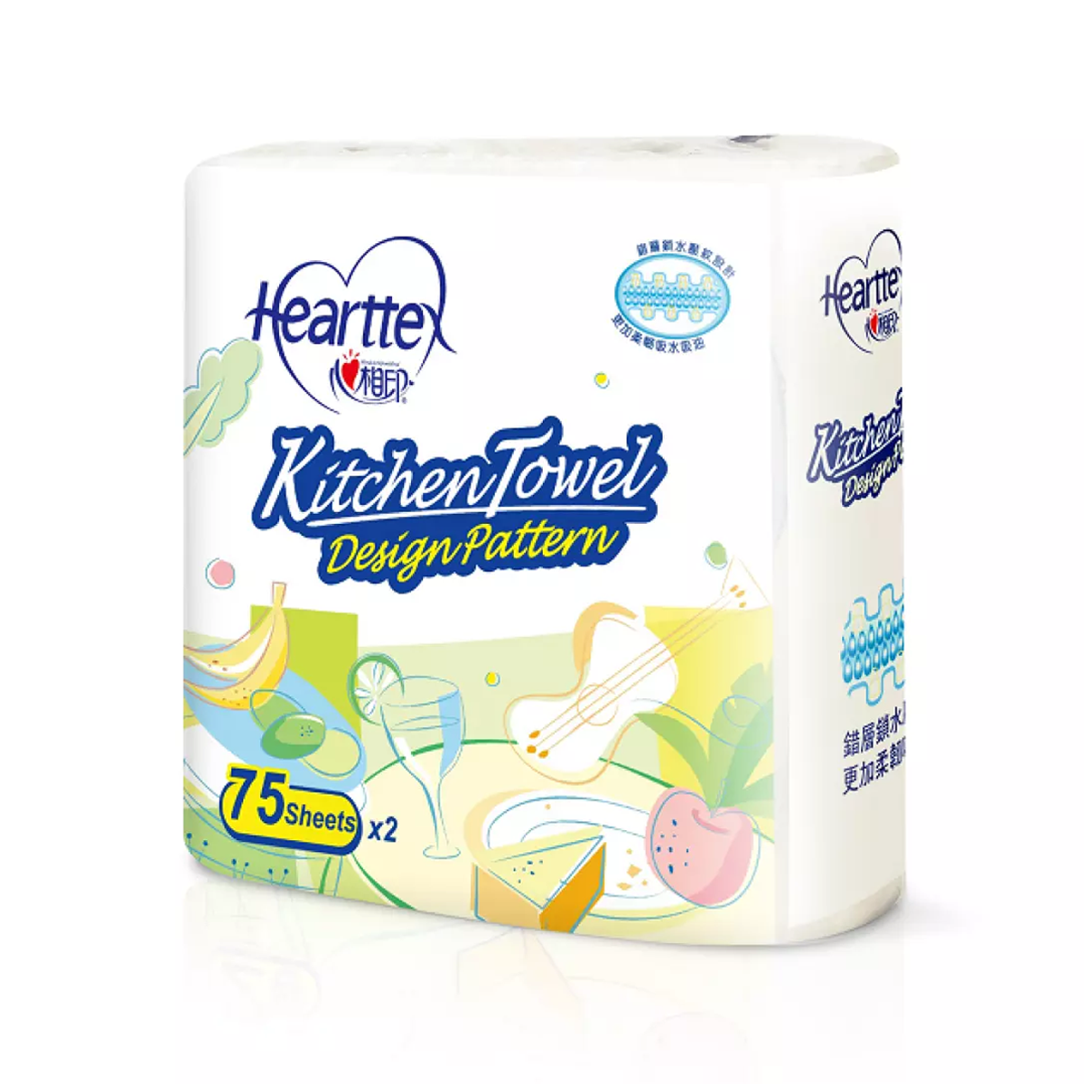 心相印厨房纸4卷装 Hearttex Kitchen Towel 4 Rolls