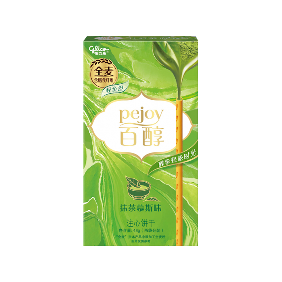 格力高抹茶慕斯味百醇48g Glico Pejoy Matcha Mousse Cream Kikī Pihikete