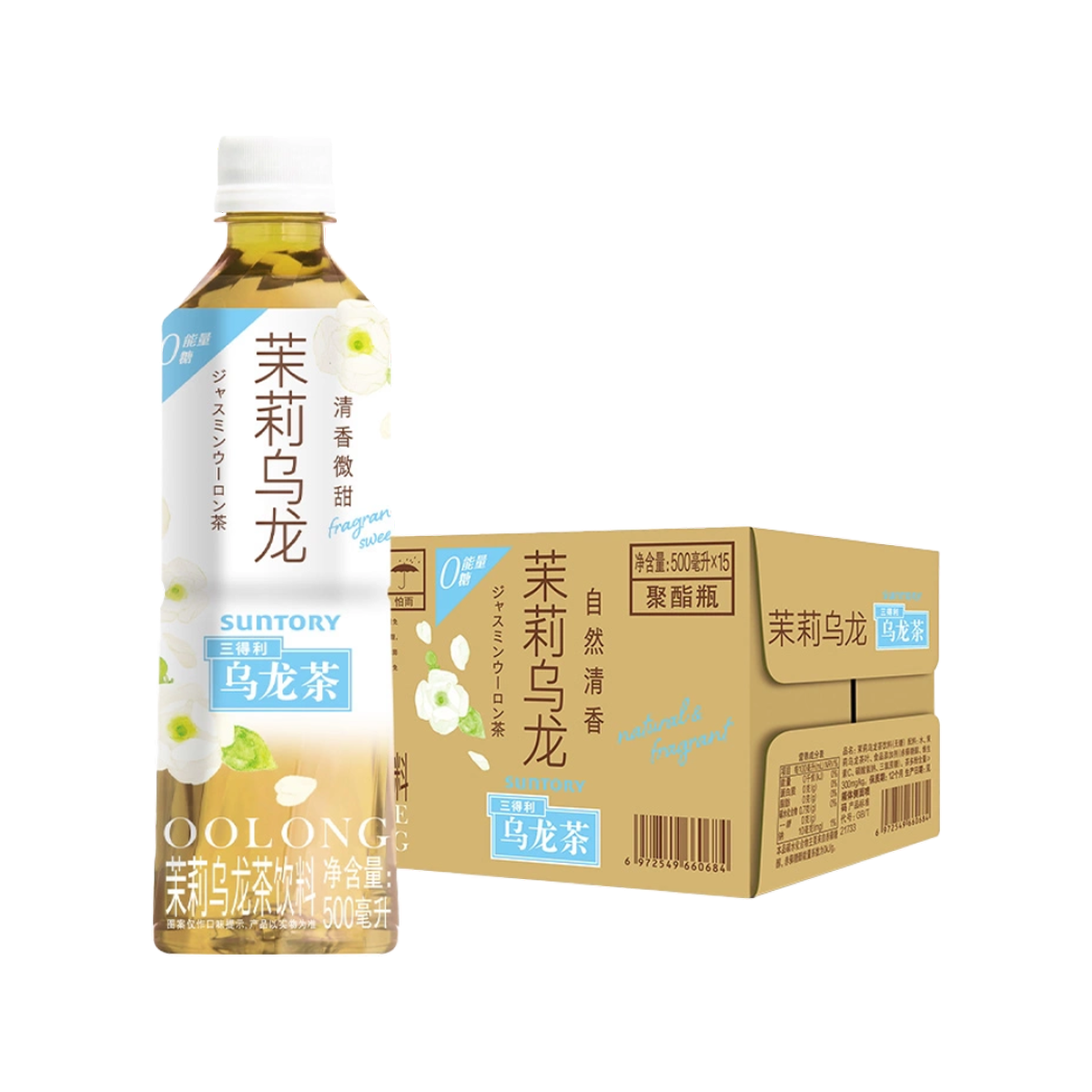 三得利茉莉(清香微甜)500ml*15 SUNTORY Jasmine Oolong Tea (Slight Sugar)