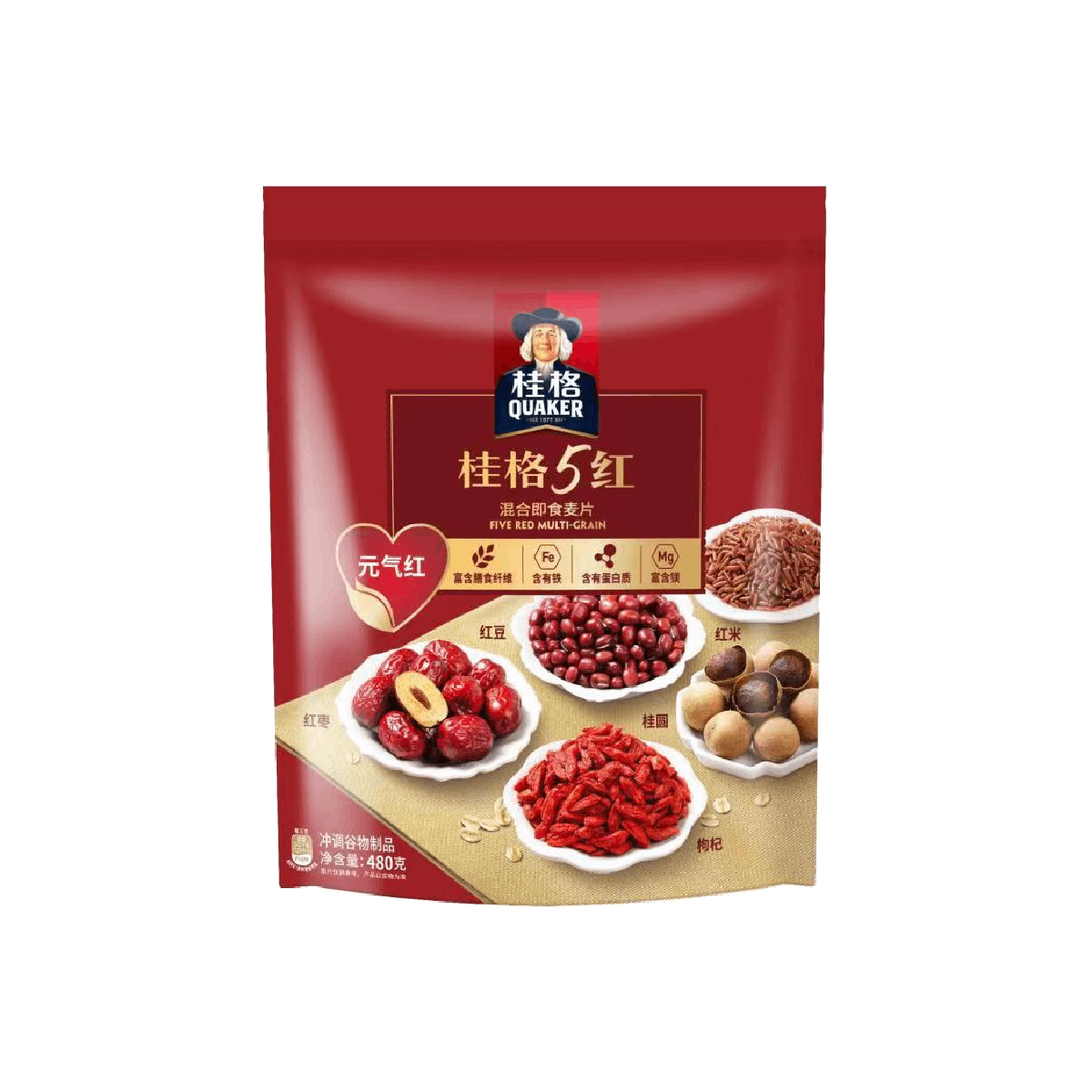 桂格五红袋装 Quaker Five Whero Oatmeal