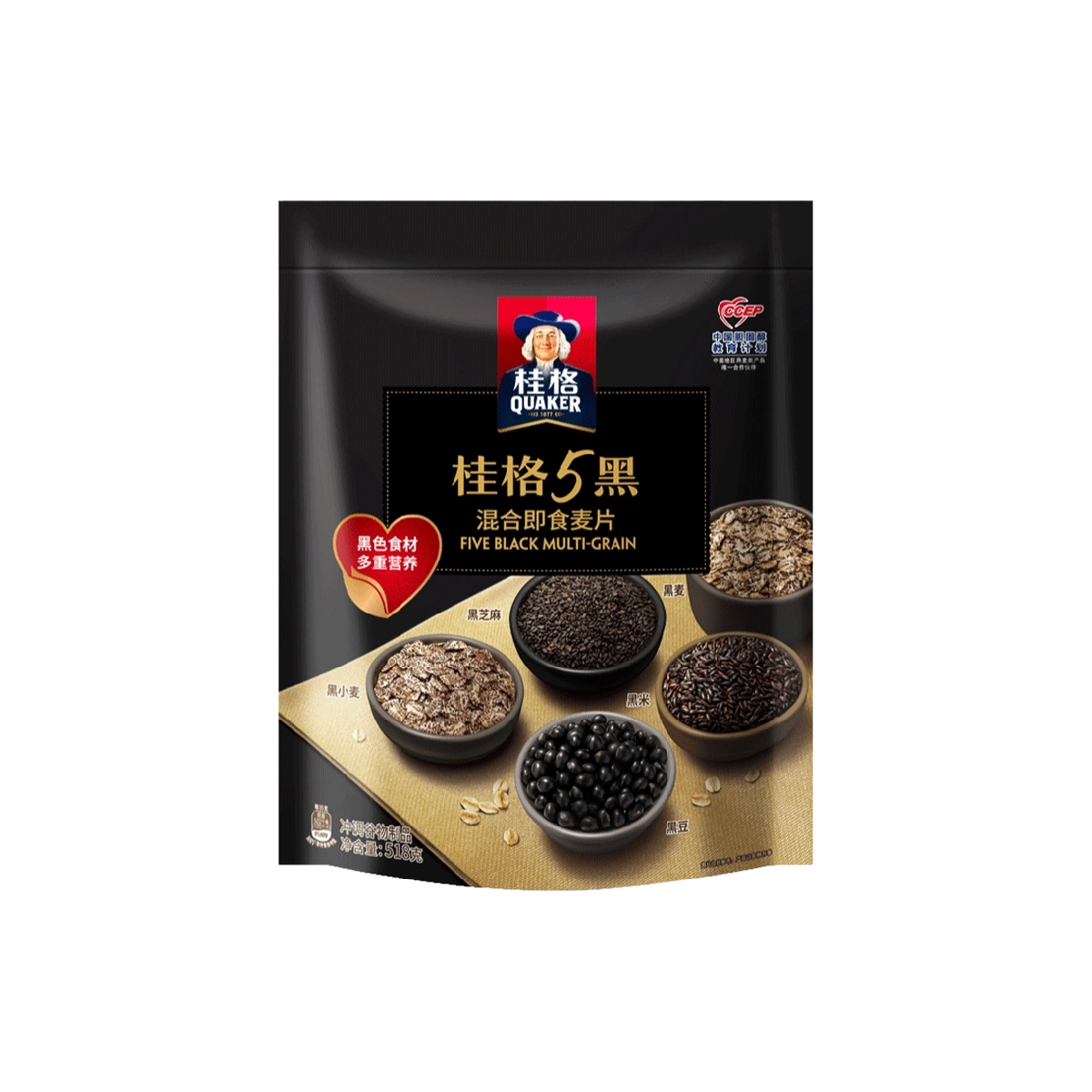桂格五黑燕麦片袋装 Quaker Five Black Oatmeal