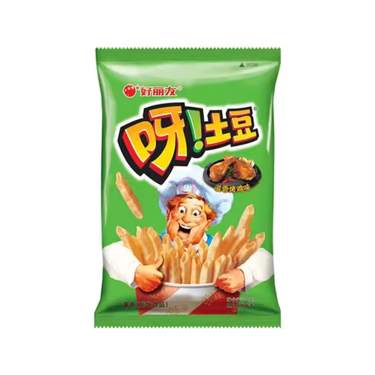 好丽友呀!土豆(滋香烤鸡味)*70g Orion Ah! Riwai (Te reka heihei tunua)