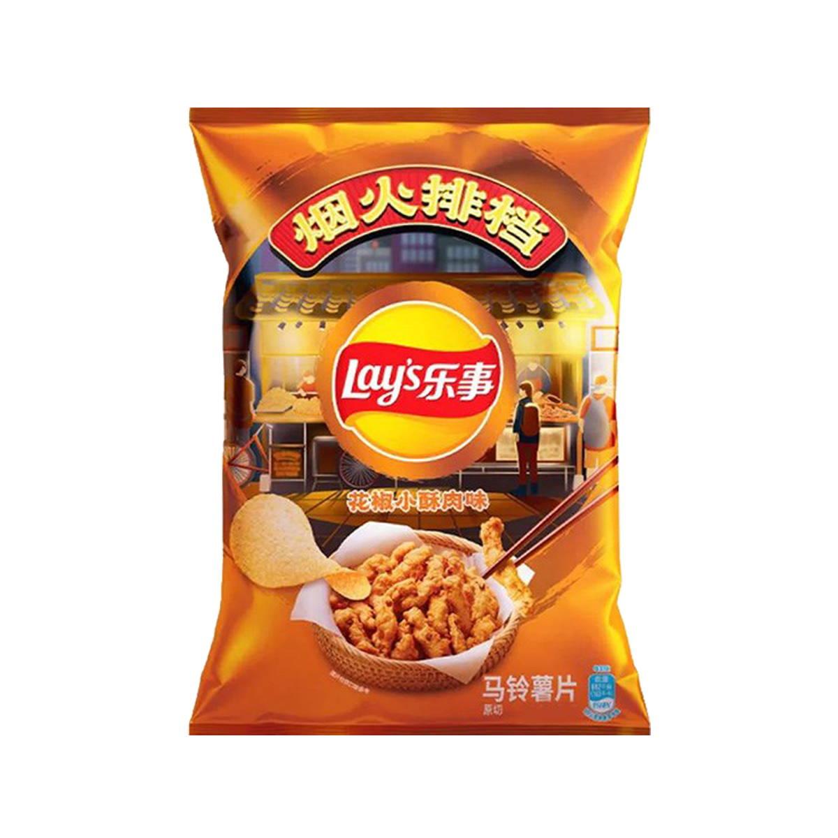 乐事花椒小酥肉味70g Lay's Spicy Sichuan Peppercorn Crispy Pork Potato Chips