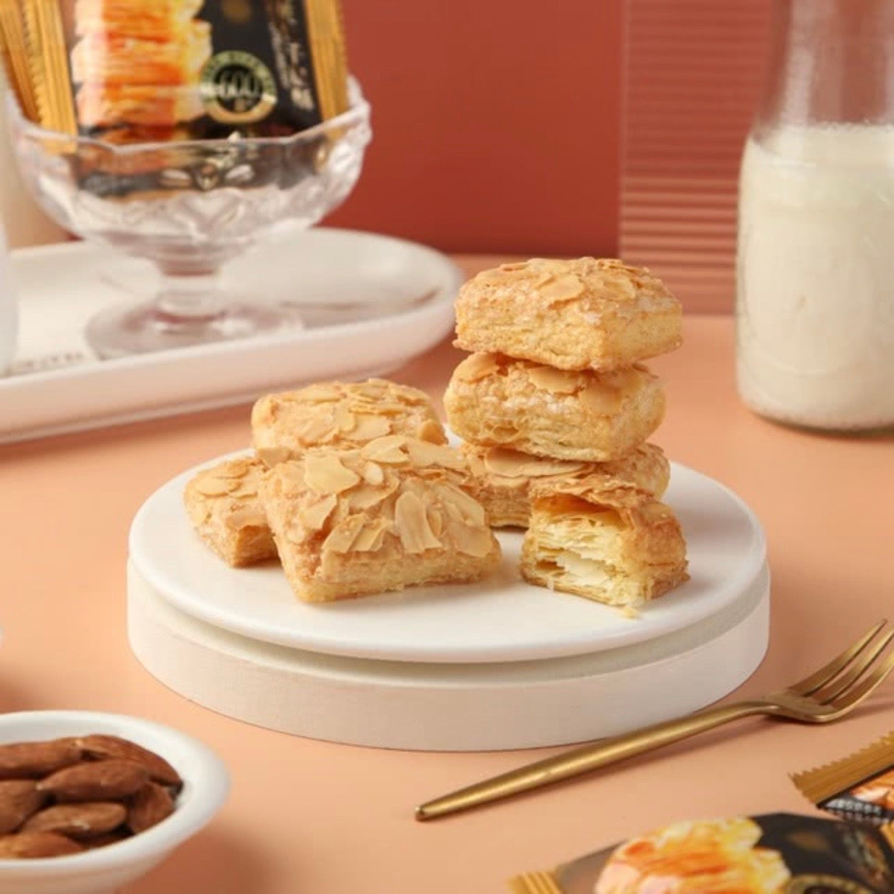 Tafe扁桃仁千层酥500g Tafe Almond Puffed Pastry