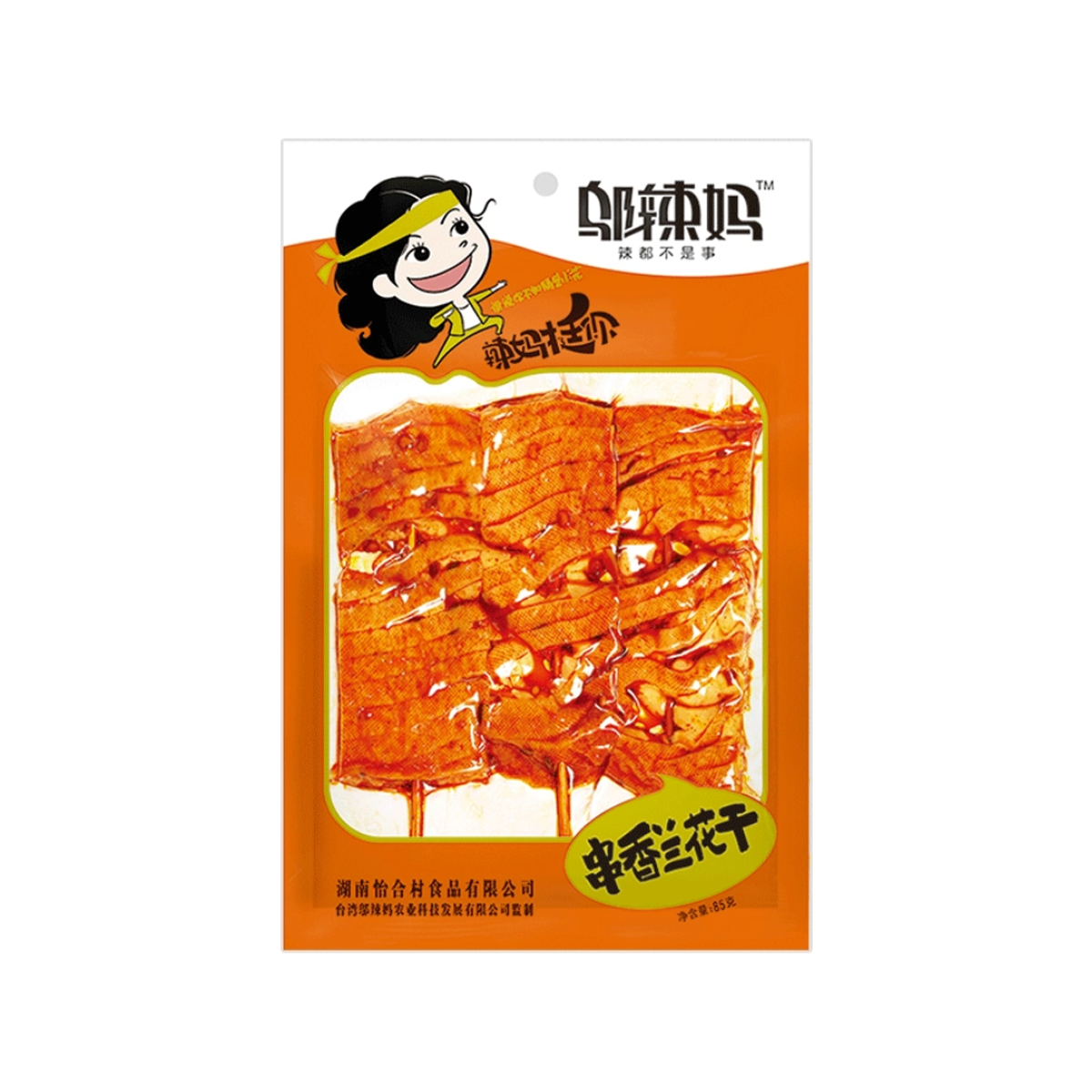 邬辣妈85g串香兰花干 Wulama skewer-fragrant orchid bean curd (hua kore-fermented soy)