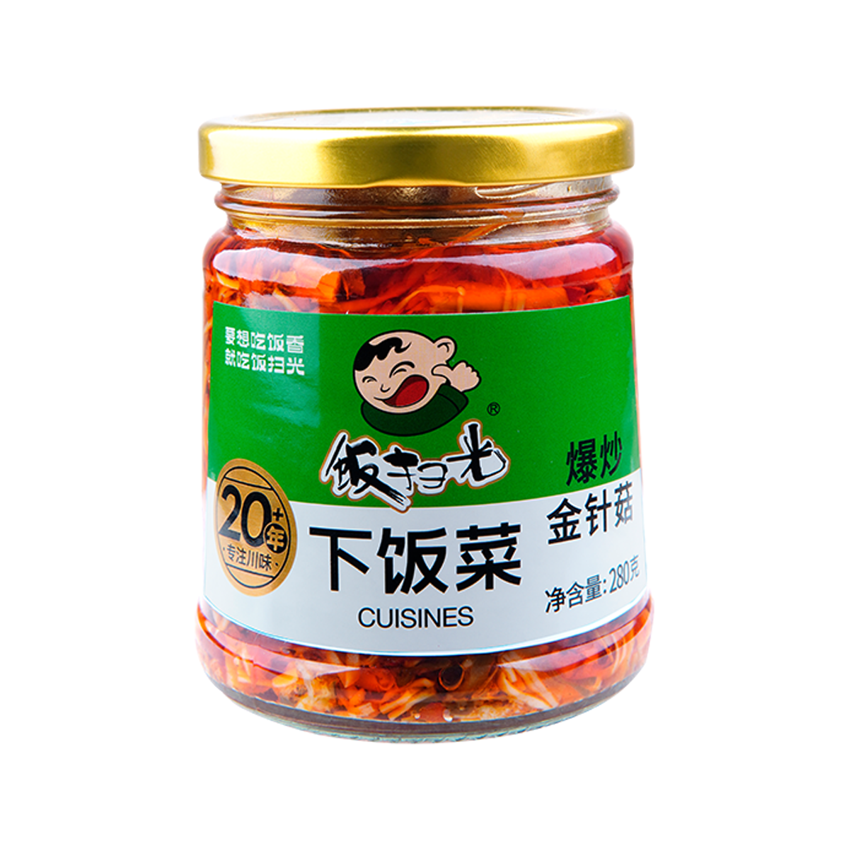 饭扫光(爆炒金针菇) FSG Enoki Mushroom Pickles