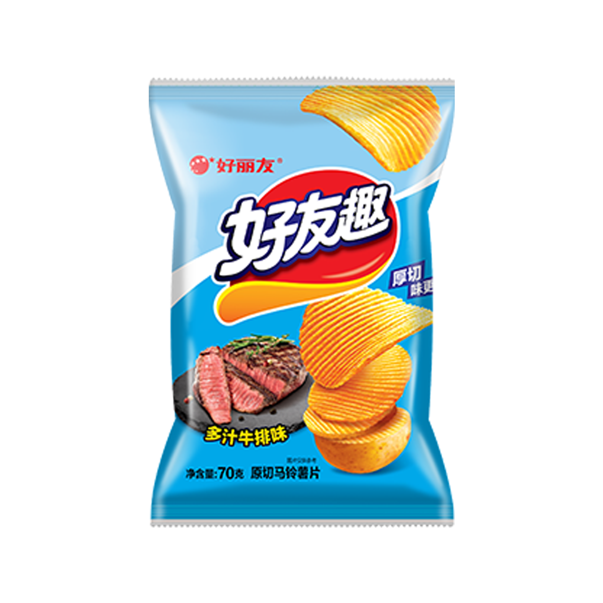 好丽友好友趣多汁牛排味HAOLIYOU Te maramara rīwai, te reka o te tiihi reka