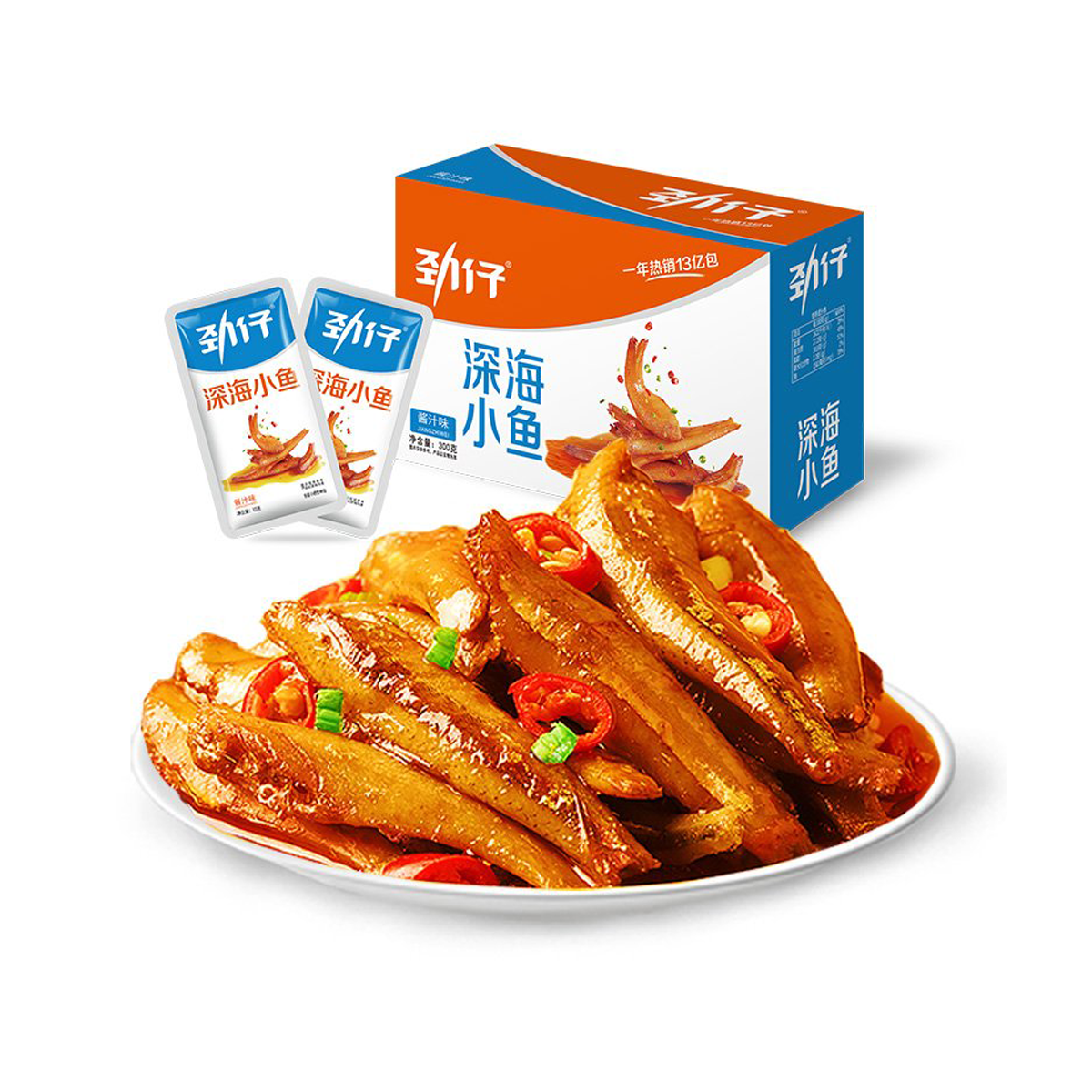 劲仔深海小鱼酱汁味(20g*12)Jinzai Sauce Flavor Ika Iti