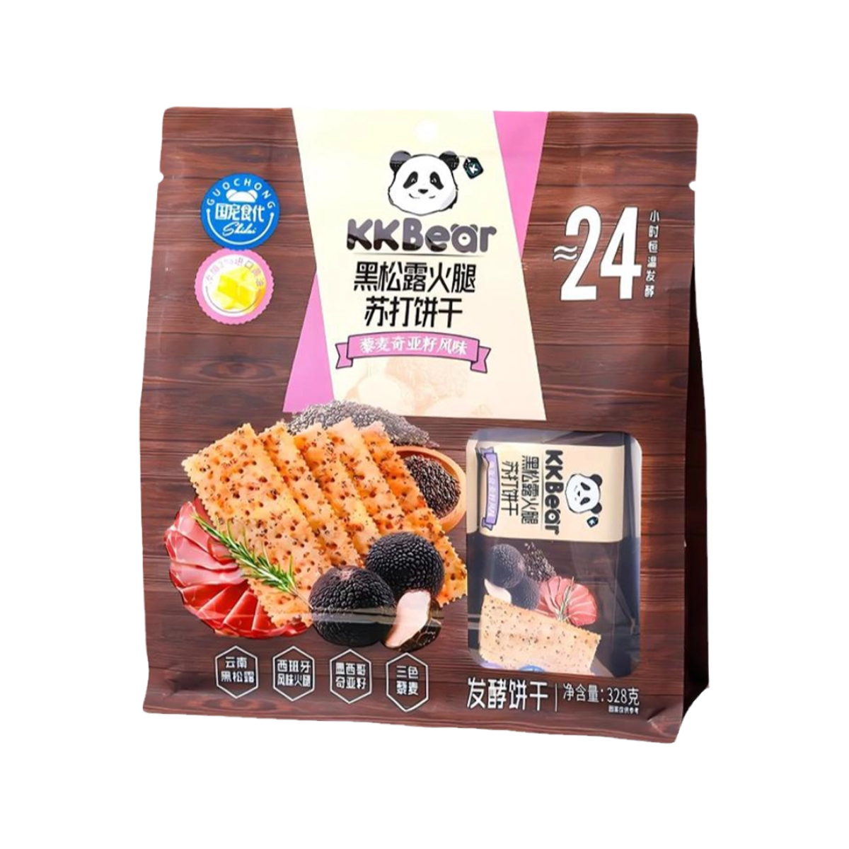 KKbear-黑松露火腿苏打饼干328g