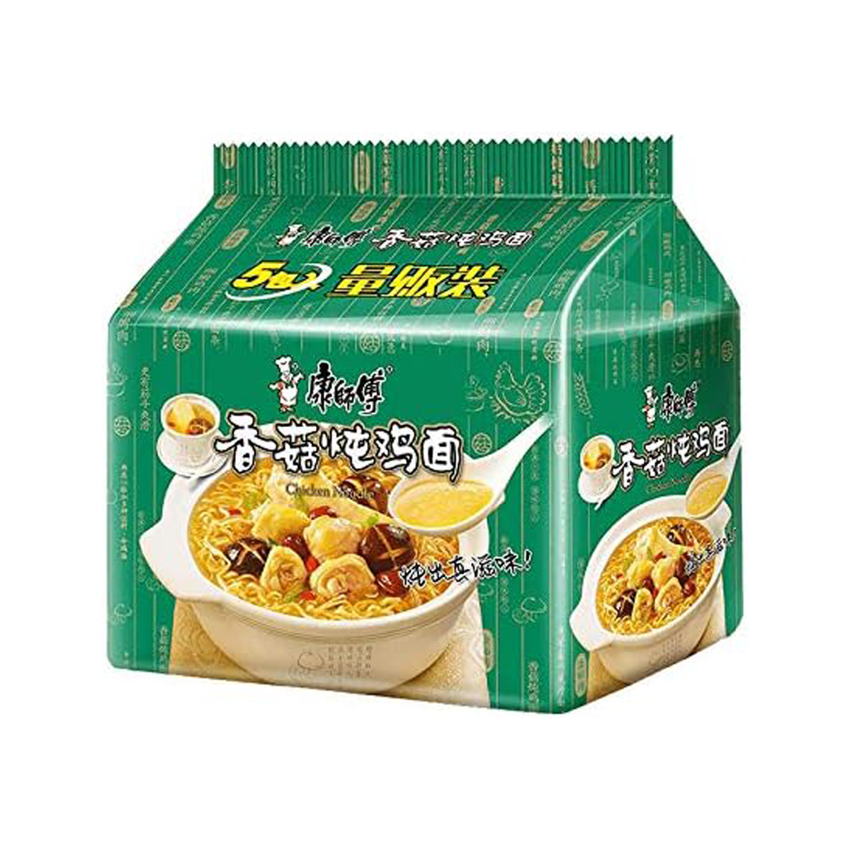*新康师傅五连包(香菇炖鸡)KSF Te harore me te kihu heihei kohuatia 106g*5