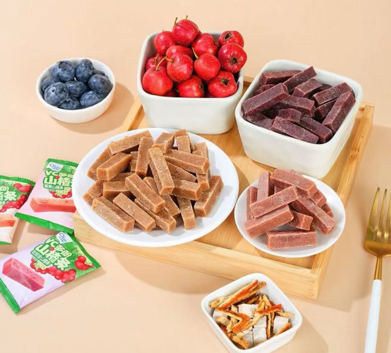 VC多酚山楂条1kg Vitamin C Polyphenols Hawthorn Strips