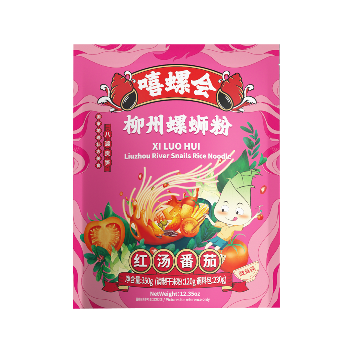 嘻螺会柳州螺蛳粉红汤番茄味 XILUOHUI - LiuZhou River Snails Rice Noodle (Raihi Tomato)