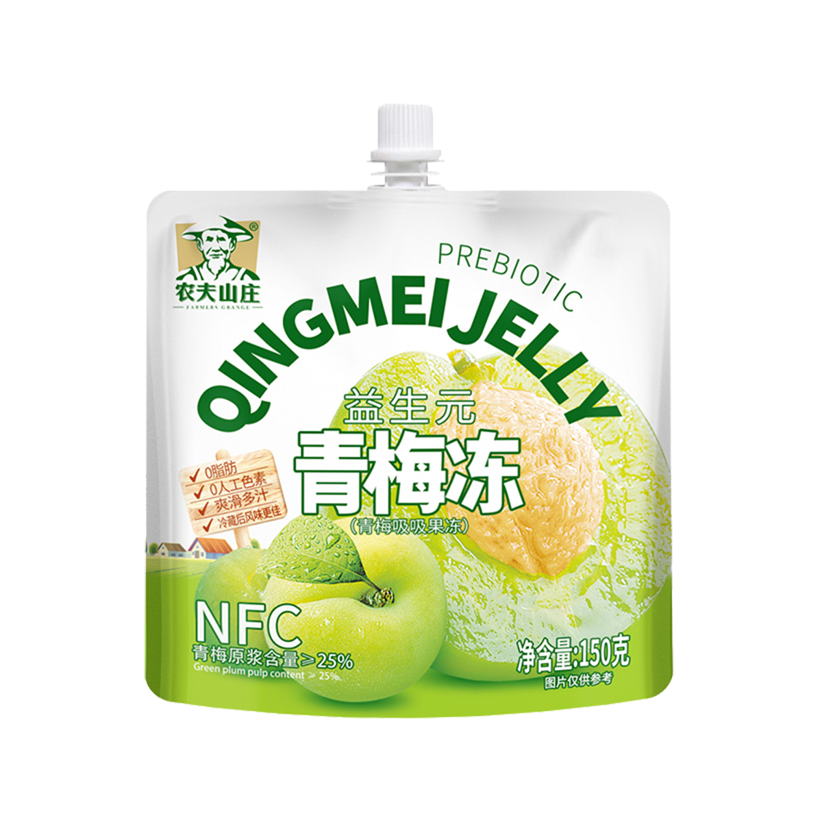 农夫山庄150克青梅吸吸果冻Farmers Grange Prebiotic Green Paramu Tire