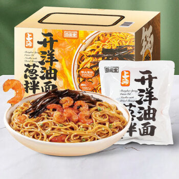 上海开洋葱油拌面1.08kg Shanghai Spring Onion Oil Noodles with Dried Shrimp