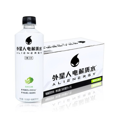 元气森林外星人青柠味500ml*15 Alienergy Electrolyte wai Haona kotakota
