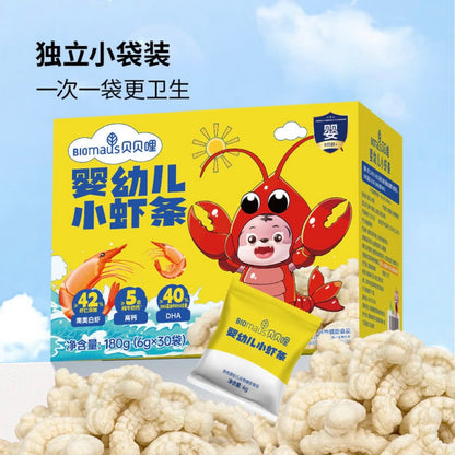 BIOmaus 贝贝哩婴幼儿小虾条180g(6g*30) Baby and Toddler Shrimp Sticks
