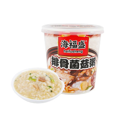 排骨菌菇粥 Pork Ribs and Mushroom Porridge