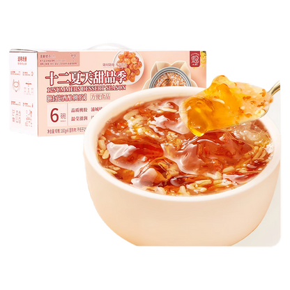 十二夏天桂花酒酿桃胶 Twelve Summer Osmanthus Fermented Rice Wine with Peach Gum