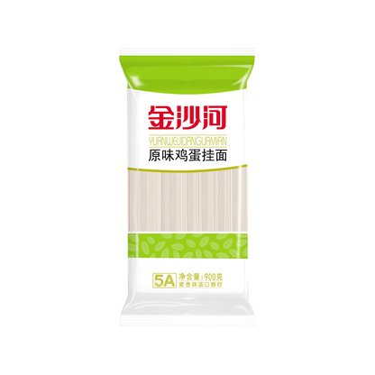 金沙河900克扁袋原味鸡蛋Jinsha River Original Flavor Egg Noodles