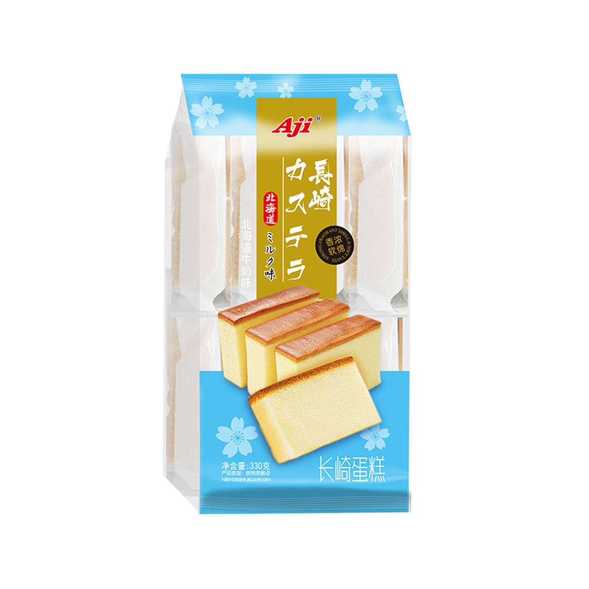 AJI长崎蛋糕(北海道牛奶味) AJI Nagasaki Keke (Hokkaido Milk Flavor)