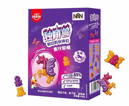 独角兽和它的伙伴们果汁软糖558g Amos Juice Gummy