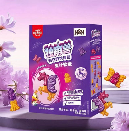 独角兽和它的伙伴们果汁软糖558g Amos Juice Gummy