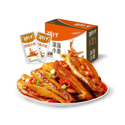 劲仔深海小鱼糖醋味（20g*12）Jinzai ika reka me te kawa iti