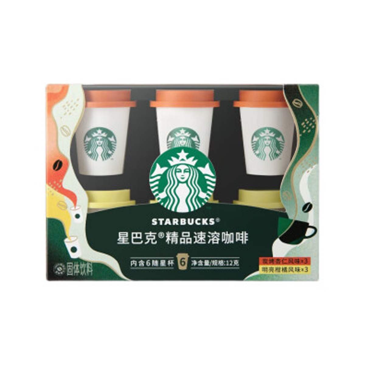 星巴克缤纷装精品速溶咖啡Starbucks moni kawhe inamata