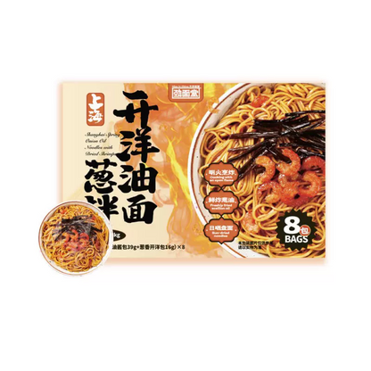 上海开洋葱油拌面1.08kg Shanghai Spring Onion Oil Noodles with Dried Shrimp