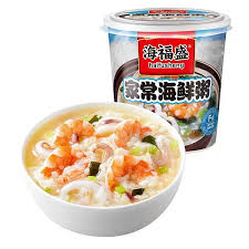 家常海鲜粥 Homemade seafood porridge